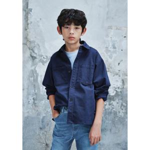 [블루테일]네이비 워커 우븐 셔츠AYG3BL01NV