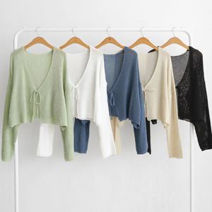 나야홍 / 빅사이즈여름가디건 U899L507 파스텔리본끈가디건 BN