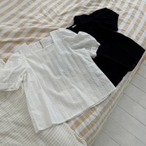 나야홍 / 빅사이즈레이스블라우스 U909L507 꽃봉오리펀칭블라우