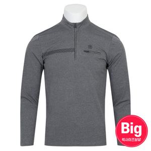 남자 사방스판 쿨링 반집업 긴팔 티셔츠 FRX-TSA-121-멜란지