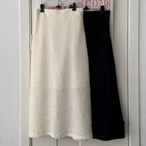 나야홍 / 빅사이즈롱치마 U910L507 네임스판플레어스커트 LT