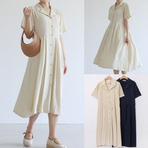 나야홍 / 위쉬몰 LY 단정카라플리츠원피스(U920H507) 빅사이즈