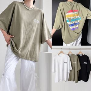 나야홍 / 위쉬몰 NM 무지개해골반팔티셔츠(U942H507) 빅사이즈