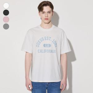 [게스(진)]남여공용 세미오버 캘리포니아 아치로고 반팔티 MP2K9423