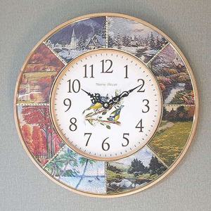 포시즌스 벽시계 내추럴