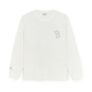 [MLB] (3ATSB0554-43IVS) 베이직 메가로고 오버핏 기능성 긴팔 티셔츠