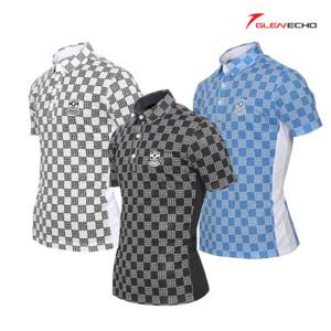 그렌에코 남성 펀칭메쉬 프린트 반팔티셔츠 GES23507