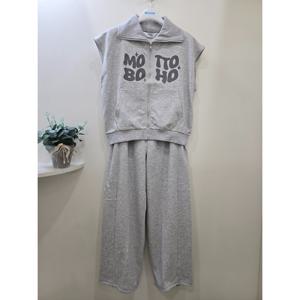 [에꼴리에]레터 포인트 오픈 카라 조끼 세트 25C07810782_OD