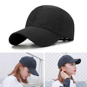 여자 메쉬 볼캡 사이즈 조절 베이직 블랙 야구 모자