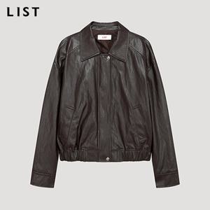 [리스트] 레더 카라 블루종 점퍼_TWWJPP72010_DW