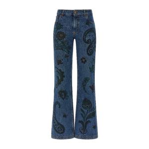 에트로 페이즐리 프린트 플레어 진 WRNB0029AKC92 S9880