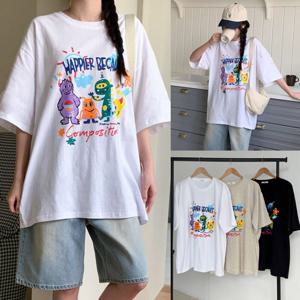 나야홍 / 위쉬몰 LI 몬스터캐릭터크랙티셔츠(U977H507) 빅사이