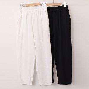 나야홍 / 빅사이즈배기팬츠 U718L507 핫썸머슬랙스밴딩바지 LY