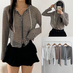 나야홍 / 위쉬몰 NO 비치웨어숏후드집업(U992H507) 줄지 끈