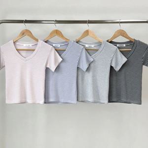 나야홍 / 스트라이프티 U982L507 도도한줄무늬스판티셔츠 NO