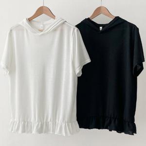 나야홍 / 빅사이즈반팔티 U261L507 코스모소프트린넨후드티 GO