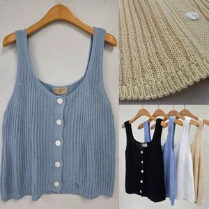 나야홍 / 위쉬몰 RM 뜨개단추플레어핏조끼(U670H507) 빅사이즈