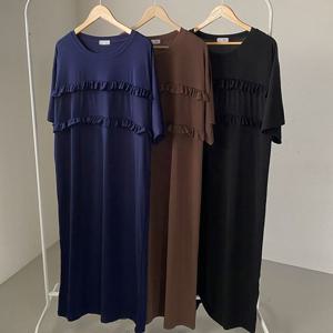 나야홍 / 빅사이즈프릴원피스 U931L507 뉴우먼프릴라인원피스 R