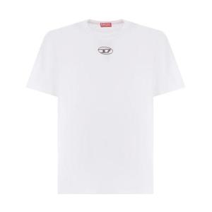 25SS 디젤 T-ADJUST-OD 로고 티셔츠 화이트 A17880 0CLBR 100