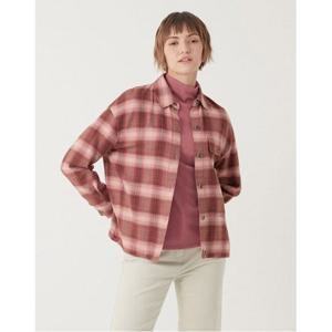 [올리비아로렌]자수 포인트 체크 블라우스_VVBNL3F8171