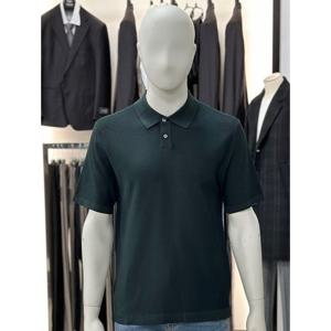 [바쏘옴므]그린_베이직 반팔 카라 니트 WSY2GW42A_SC