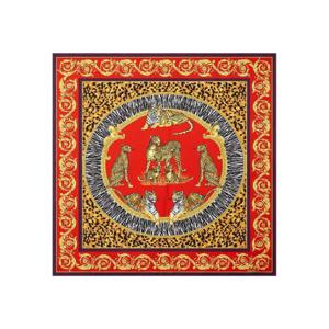 25 FW 베르사체 애니멀 프린트 실크 스카프 10016001A15932 TP441408099