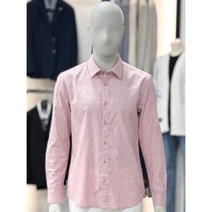 [바쏘옴므]핑크_보카시 쿨린넨 캐주얼 셔츠 WSY1TT26A_SC