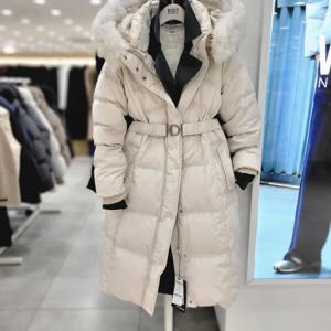 [비지트인뉴욕]센트럴 슬림구스 벨티드 롱패딩점퍼 VACDO43_US