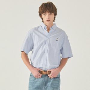 공용 스티브 시어서커 반팔 셔츠 / WHYWF2521U