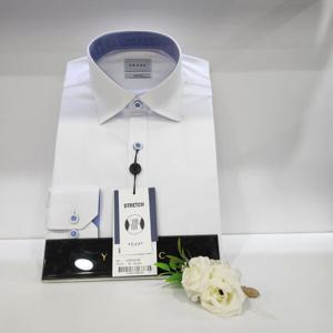 [예작]예작 YJESBS164 슬림핏 배색 솔리드 스트레치  긴팔셔츠_S