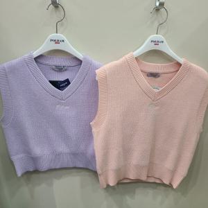 [폴햄키즈]여아니트조끼PKF5ES2010_GN