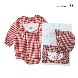[밍크뮤]RD 노르딕체크SET바디슈트 35A1360411 35A13-604-11 출산백일돌선물