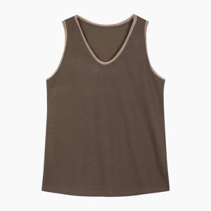 [베네통]트윌 텍스쳐 슬리브리스 티셔츠 (BATS92541)