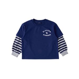 블루독스튜디오 [블루독](NY)BRO S레이어드티셔츠 25A2533001 FW25가을상품 레터링티셔츠