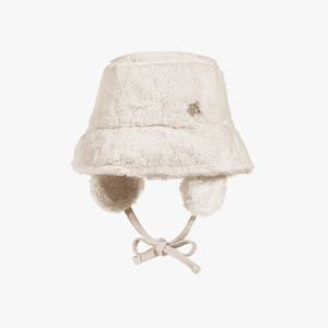 페어라이어 여성 퍼 귀달이 버킷햇. (크림)