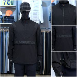 [팜스프링스]반집업 로고 남성 아노락 stzm231111_DG