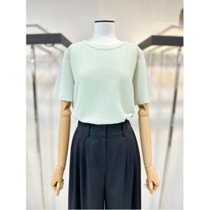 [더아이잗컬렉션]가오리핏 하프 풀오버 글리터 니트 (CP5A1PO511