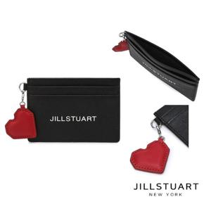 [질스튜어트] 블랙 로고 포인트 소가죽 카드지갑 JAHO5E470BK