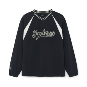 MLB  (3AMTV1254-50BKS) 바시티 스포티브 컬시브 우븐 맨투맨