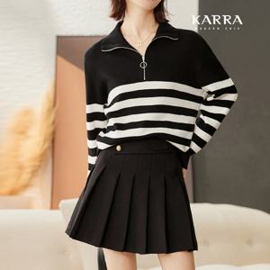 [카라]KARRA 하프집업단가라니트_A3F0772