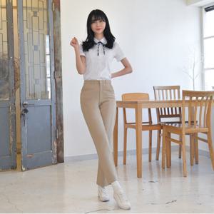 [교복몰]교복몰 (하복)스판 연베이지 교복바지(여자) 교복