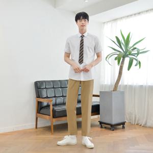[교복몰]교복몰 (하복)스판 베이지 교복바지(남자) 교복 학생