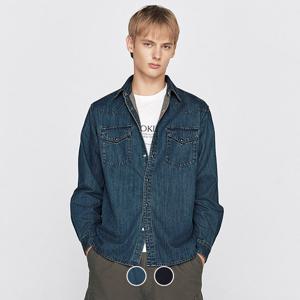 [지오다노/본사] 045905 데님 웨스턴 셔츠