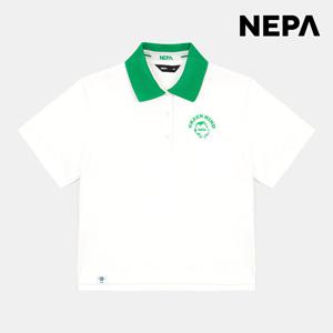 네파 [택가 79,000원] 24 S/S 여름 7K45265 여성 그린마인드 크롭 폴로티 (루즈핏) 7K45265