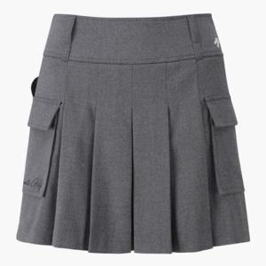 데상트골프스커트 GQC DP32WFSK94-MLGG 여성 플리츠-카고 볼포켓 스커트 / MELANGE GREY