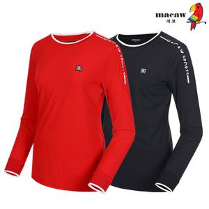 [마코] (여성)소매로고 트레이닝 집업 티셔츠_MMW3TR01