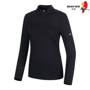 [마코] (여성)반집업 찡장식 티셔츠_MMW3TH62