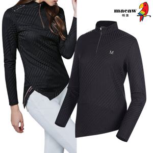 [마코] (여성)ST패턴 반집업 티셔츠_MMW3TH63