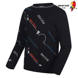 [마코] (남성)사선 레터링 디자인 니트 _MMM3SW01