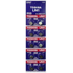 도시바 LR41 알카라인 건전지 1.5V 배터리 10P 빠데리 건전지